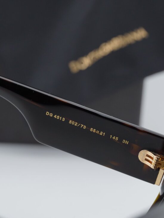 Dolce & Gabbana DG4513 502/73 Square Sunglasses - Havana\\Brown main image 4